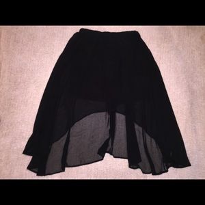 Black flowy skirt